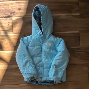 The North Face Sky Blue Puffer Jacket